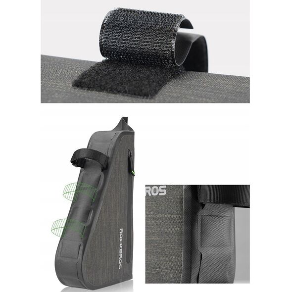 Torba rowerowa mocowane na ramę 5l AS-017 - ciemnozielona Torba rowerowa mocowane na ramę 5l AS-017 - ciemnozielona