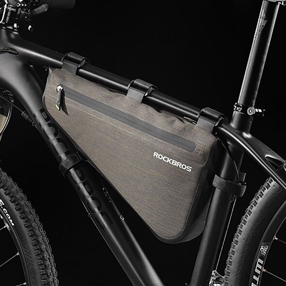 Torba rowerowa mocowane na ramę 5l AS-017 - ciemnozielona Torba rowerowa mocowane na ramę 5l AS-017 - ciemnozielona