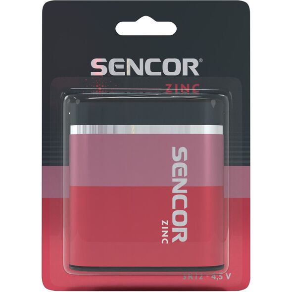 Ψευδαργυρική-άνθρακα μπαταρία, 3R12, 3R12, 4.5V, Sencor, blistr, 1-συσκευασία