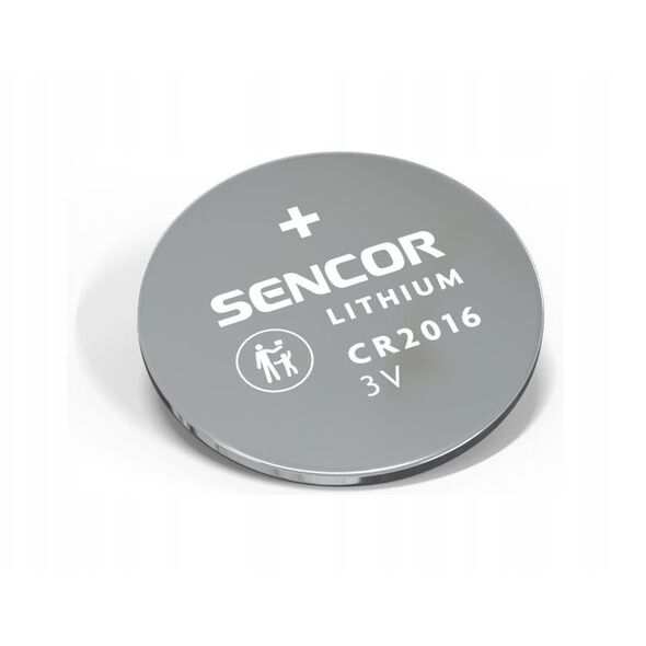 Μπαταρία λιθίου, CR2016, CR2016, 3V, Sencor, συσκευασία blister, 2-pack