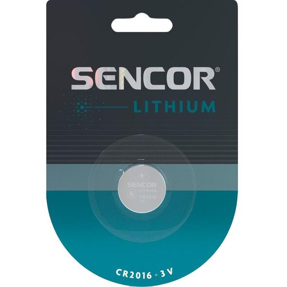 Μπαταρία λιθίου, CR2016, CR2016, 3V, Sencor, blister, 1-πακέτο