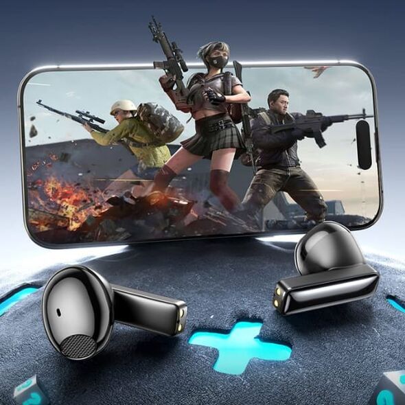 Słuchawki bezprzewodowe AWEI TP100 ENC   Bluetooth 5.4 TWS + stacja dokująca czarny