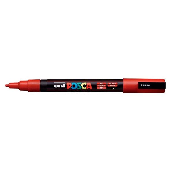 Μαρκαδόρος POSCA UNI PC-3M κόκκινο BK