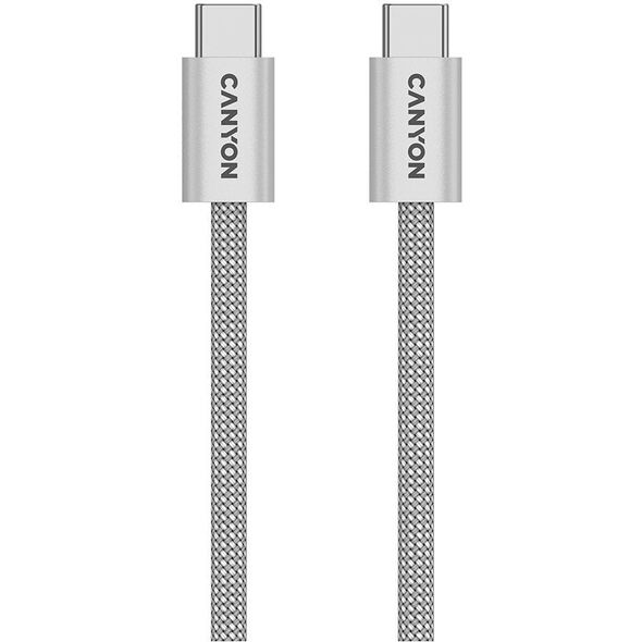 Καλώδιο CANYON OnWire 60MG C-C 60W Magnes με πλέξη 1m Γκρι