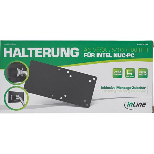 Βάση InLine® για Intel NUC-PC σε VESA 75/100 βάση