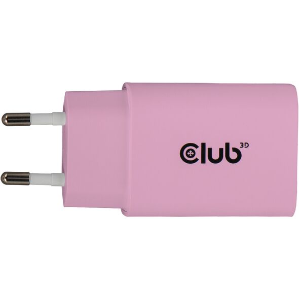 Φορτιστής Club3D Lifestyle USB-C 30Watt, 2 τεμάχια ροζ λιανικής