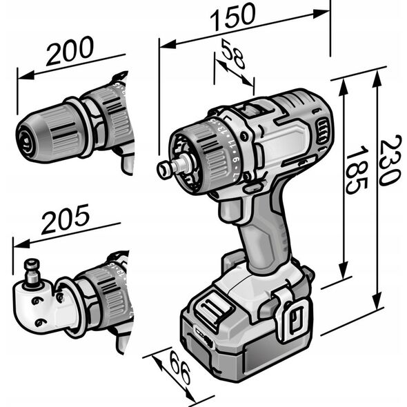 Κρουστικό δράπανο μπαταρίας FLEX PD 2G 10.8 EC