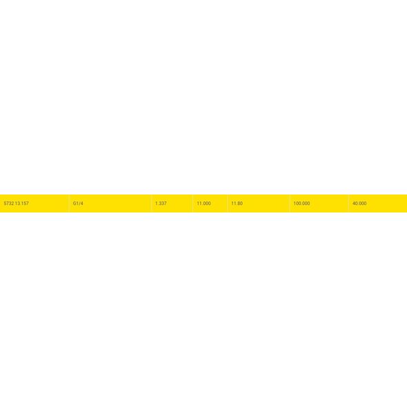 Βρύση μηχανής για τυφλές οπές GUHRING HSS-E 5732 G1/4 - 19 στροφές