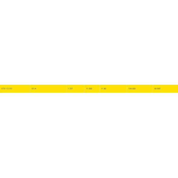 Βρύση μηχανής για διαμπερείς οπές GUHRING HSS-E 5731 G1/4 - 19 στροφές