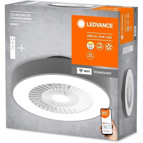 Έξυπνος λαμπτήρας LED με ανεμιστήρα LEDVANCE SMART WIFI, 76W, 3000-6500K, 2300lm, με τηλεχειριστήριο