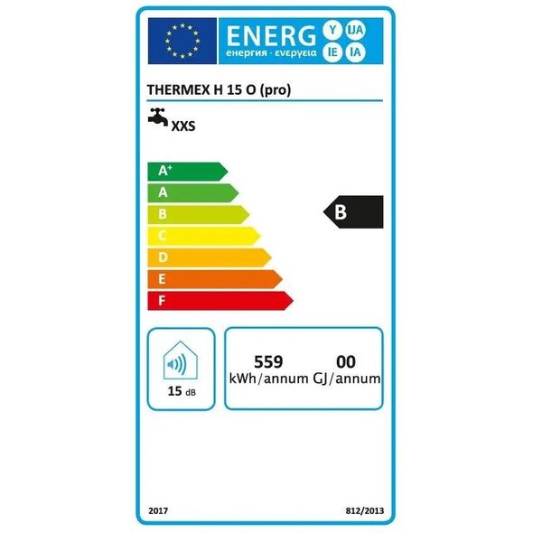Ηλεκτρικός θερμοσίφωνας THERMEX Hit H15-O PRO, 15 l, πάνω από το νεροχύτη, 1.5 kW