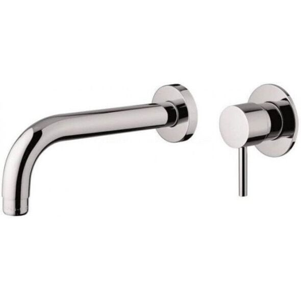 Επιτοίχιος μίκτης νιπτήρα Flexdoccia Matrix 33310.05.2CR+00400.05.2CR, χρώμιο