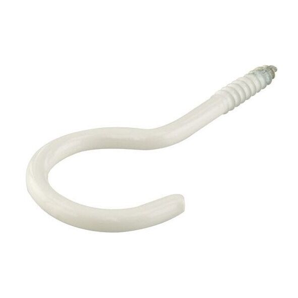 BENDED HOOK 30X2,6X11X6 WHITE/ 4PCS