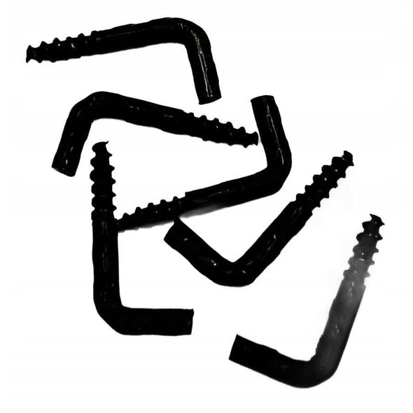 SCREW HOOK 30X4,2X13X16 RUST BLACK/6PCS
