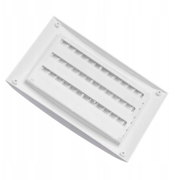 GRILLE PLASTIC ADJUSTABLE 250X170, WHITE