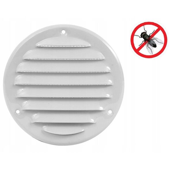GRILLE METAL D100, WHITE