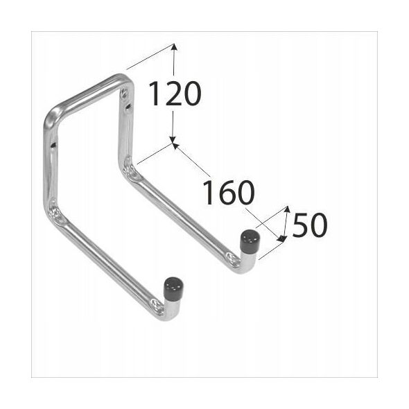 HOOK H2U160 160X120X50MM 5823