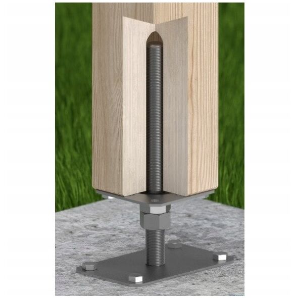 HEIGHT ADJUST COLUMN SUPPORT 80X140MM