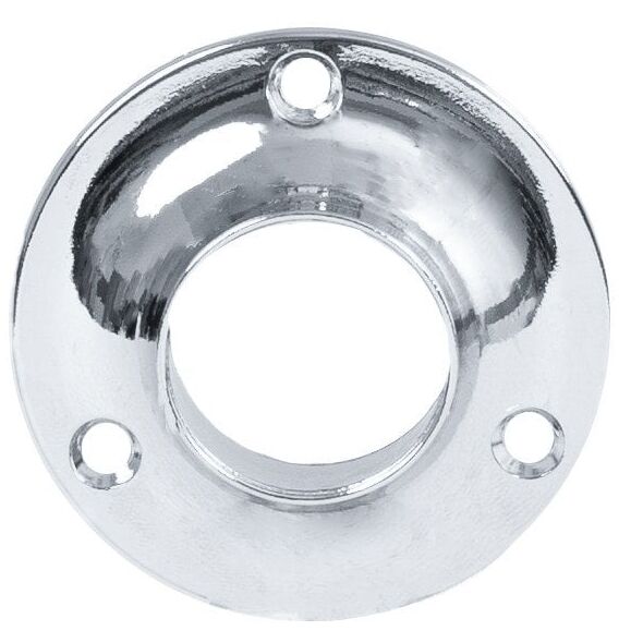 LATERAL HOLDER D25.3 HOLES.SCREW. CHROME