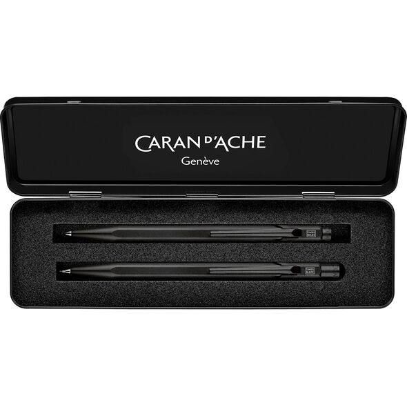 Σετ στυλό 849 και μολύβι 844 CARAN D'ACHE Black Code, σε θήκη, μαύρο