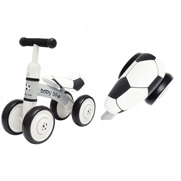 BM JEŹDZIK BIKE FOOTBALL ΜΑΥΡΟ ΛΕΥΚΟ 8596164124369