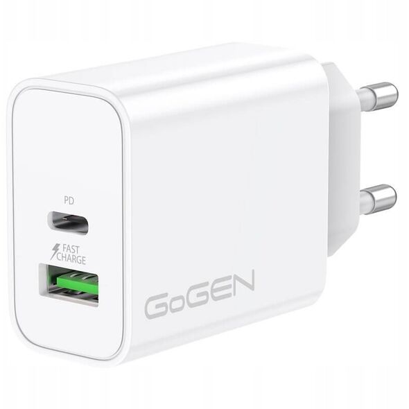 Φορτιστής USB Gogen ACHPDQ230W PD 30W 15V C+A λευκό