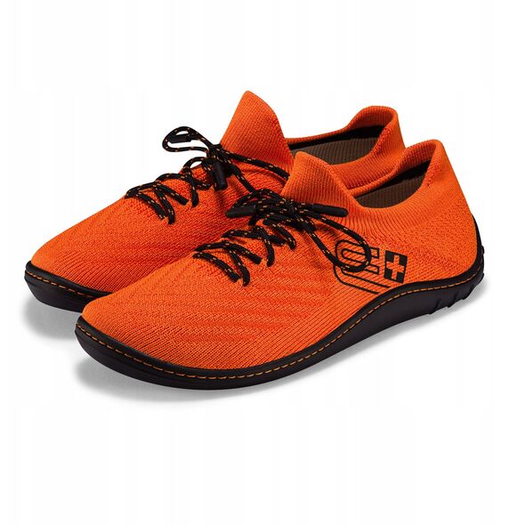 Γυναικεία παπούτσια BAREFOOT MERINO πορτοκαλί/μαύρο 38