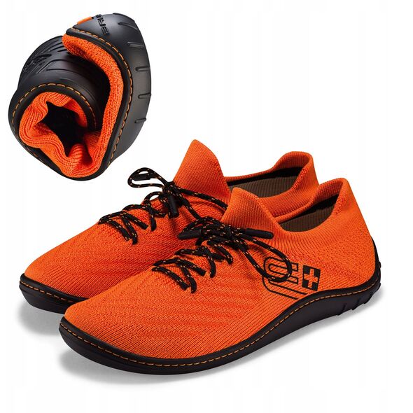 Γυναικεία παπούτσια BAREFOOT MERINO πορτοκαλί/μαύρο 39