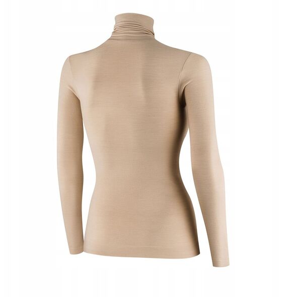 Γυναικεία μπλούζα LS1627W με ζιβάγκο COMFORT MERINO μπεζ XL