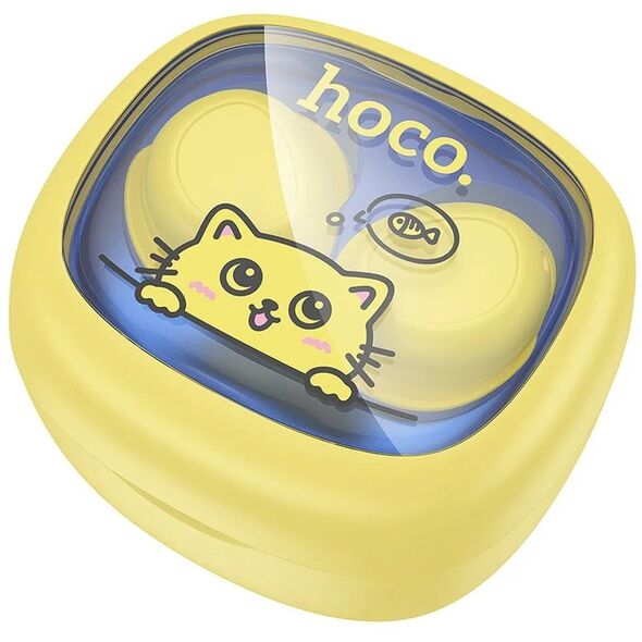 HOCO słuchawki bezprzewodowe bluetooth TWS dla dzieci EW111 żółte
