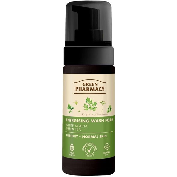 GREEN PHARMACY Pianka energetyczna do mycia skóry tłustej i normalnej 150 ml