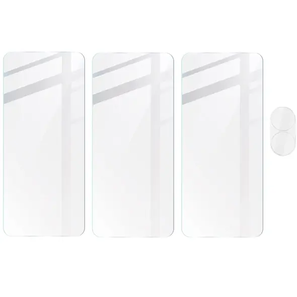 3x Szkło na ekran + szkło na aparat BIZON Clear do Asus Zenfone 10