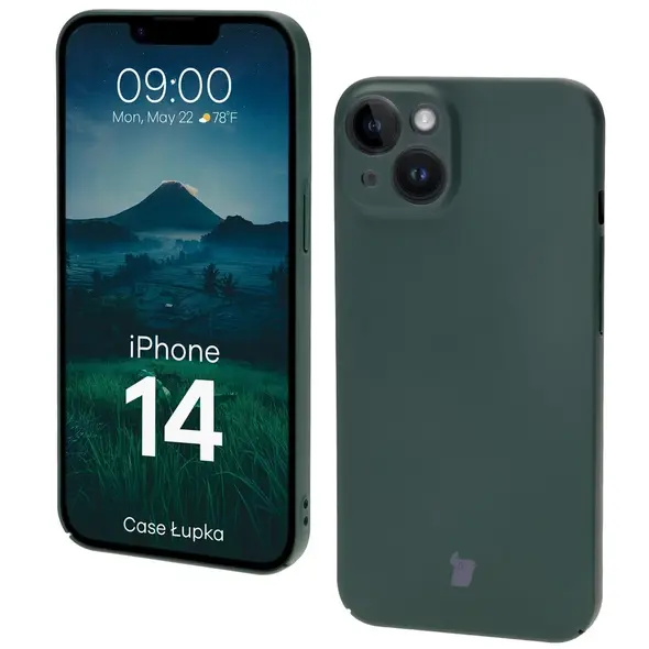 Etui Bizon Case Łupka do Apple iPhone 14 zielone