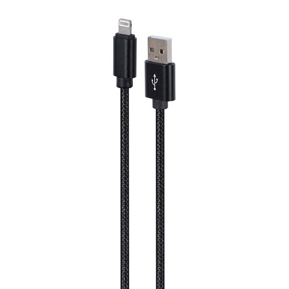 Gembird USB Cable - To 8 Pin Textile Braided Plugs In Metal Sheath 1.8m Black (CCDB-MUSB2B-AMLM-6) (GEMCCDB-MUSB2B-AMLM-6) έως 12 άτοκες Δόσεις