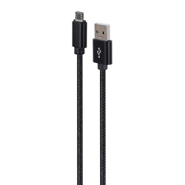 Gembird USB - Micro USB Cable With Textile Braid, Plugs In Metal Casing, 1.8m, Black (CCDB-MUSB2B-AMBM-6) (GEMCCDB-MUSB2B-AMBM-6) έως 12 άτοκες Δόσεις