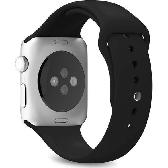 Puro PURO ICON Apple Watch Band - Elastyczny pasek sportowy do Apple Watch 42 / 44 mm (S/M & M/L) (Czarny)