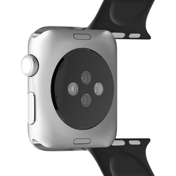 Puro PURO ICON Apple Watch Band - Elastyczny pasek sportowy do Apple Watch 42 / 44 mm (S/M & M/L) (Czarny)