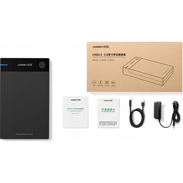 Kieszeń Ugreen 3.5" SATA HDD - USB 3.0 (50422)