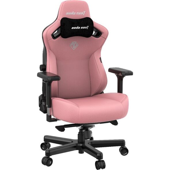 Fotel Anda Seat Fotel gamingowy skórzany Anda Seat Kaiser 3 L różowy obrotowy