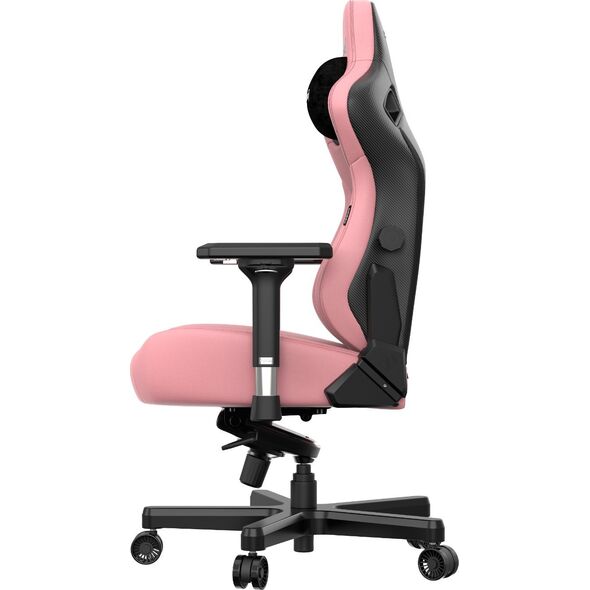Fotel Anda Seat Fotel gamingowy skórzany Anda Seat Kaiser 3 L różowy obrotowy
