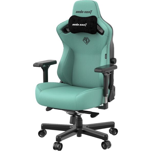 Fotel Anda Seat Fotel gamingowy skórzany Anda Seat Kaiser 3 L zielony obrotowy