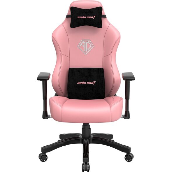 Fotel Anda Seat Fotel gamingowy skórzany Anda Seat Phantom 3 L różowy obrotowy