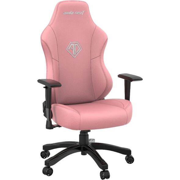 Fotel Anda Seat Fotel gamingowy skórzany Anda Seat Phantom 3 L różowy obrotowy