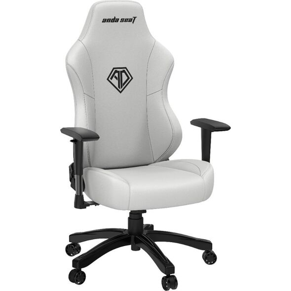 Fotel Anda Seat Fotel gamingowy skórzany Anda Seat Phantom 3 L biały obrotowy