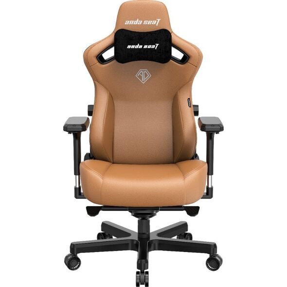 Fotel Anda Seat Fotel gamingowy skórzany Anda Seat Kaiser 3 XL brązowy obrotowy