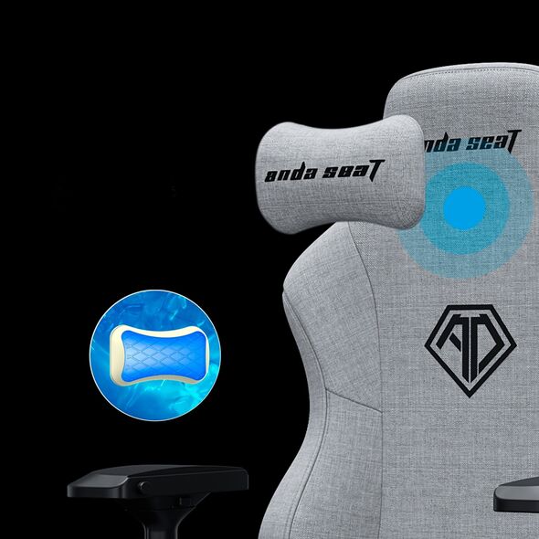 Fotel Anda Seat Fotel gamingowy Phantom 3 PRO L Anda Seat materiałowy czarny