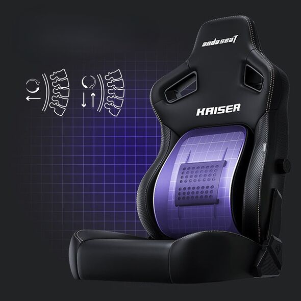 Fotel Anda Seat Fotel gamingowy Kaiser 4 XL Anda Seat skórzany różowy