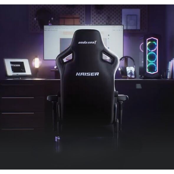 Fotel Anda Seat Fotel gamingowy Kaiser 4 XL Anda Seat skórzany purpurowy