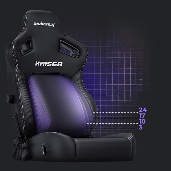 Fotel Anda Seat Fotel gamingowy Kaiser 4 XL Anda Seat materiałowy szary
