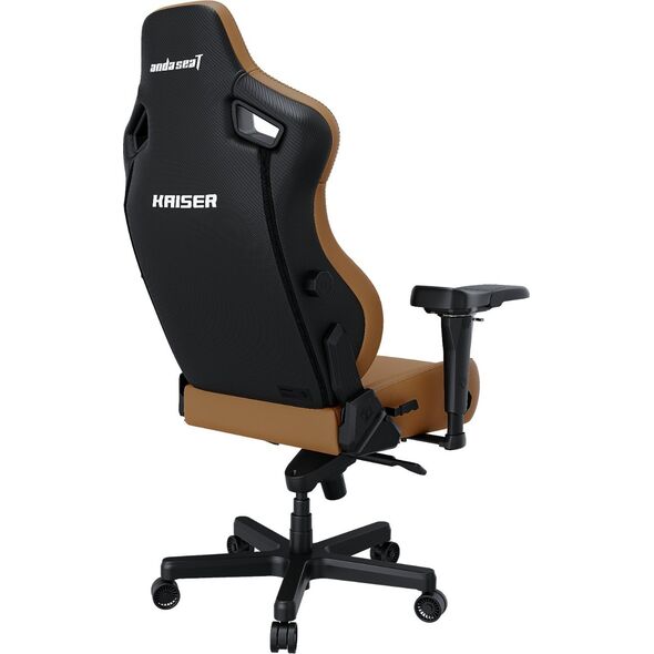 Fotel gamingowy Kaiser 4 L Anda Seat skórzany brązowy